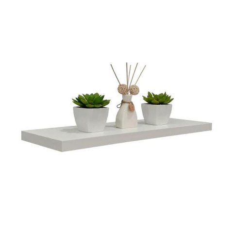 Prateleira 50 x 20cm Branco Espessura 25mm Suporte Invisível