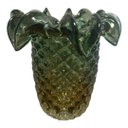 Ver imagem 1 de Vaso Tipo Murano de Vidro Verde 20 x 15cm | Casa Del Grande
