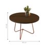 Mesa de Centro Salerno Canela Pe Bronze - 2