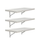 Ver imagem 2 de Kit 3 Prateleiras 60 x 25cm Branco Espessura 25mm Mão Francesa