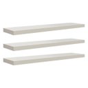 Ver imagem 2 de Kit 3 Prateleiras 70 x 20cm Branco Espessura 25mm Suporte Invisível