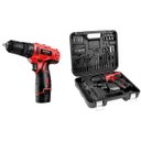 Ver imagem 1 de Parafusadeira Furadeira De Impacto À Bateria Mondial PI11MA Power Tools 12V