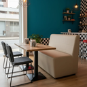 Ver imagem 1 de Sofá Booth Roma 1,20m Restaurante Lanchonete:bege