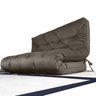 Colchão Futon King Dobrável Sofa Cama Cinza - 1