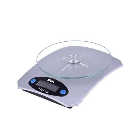 Balança Digital para Cozinha até 5kg Kala Base Vidro Cinza