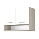 Ver imagem 4 de Armario Aereo Cozinha 2 Portas 0,80 Cm com Nicho Alice Hr Móveis:elmo-branco