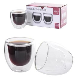 Jogo De Copo De Vidro Duplo Bistro Para Cafe/Cappuccino - 1