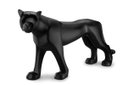 Ver imagem 1 de Escultura Estátua Pantera Caminhando Grande 88cm:preto Fosco
