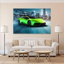 Ver imagem 3 de Quadro Decorativo Lamborghini Fluorescent Green