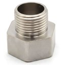 Ver imagem 4 de Adaptador Bucha Invertida 1/2" (m) X 3/8" (f) Inox Red12x38