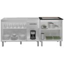 Ver imagem 5 de Balcao Pia 120cm e Cooktop 4 Bocas Branco Mobbs