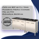 Ver imagem 3 de Balcao Pia 120cm e Cooktop 4 Bocas Branco Mobbs