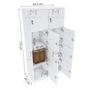 Ver imagem 5 de ARMÁRIO ESCANINHO 8 PORTAS COM RODAPÉ M203.2021.B MUNDI MOVEIS