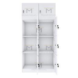 ARMÁRIO ESCANINHO 8 PORTAS COM RODAPÉ M203.2021.B MUNDI MOVEIS - 3