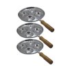 Kit 3 Frigideiras Multi-ovo Frita 4 Ovos em Alumínio Batido - 1