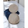 Protetor Prato de Feltro 12 Peças 22cm Bege - 3