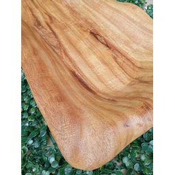 Fruteira Gamela de Madeira Angico Branco 55x28x8cm Artesanal - 8