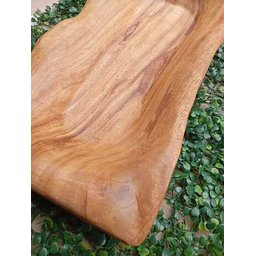 Fruteira Gamela de Madeira Angico Branco 55x28x8cm Artesanal - 5