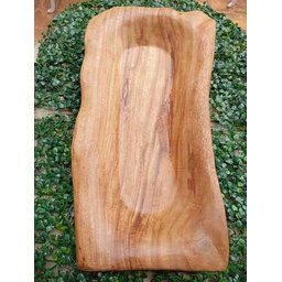 Fruteira Gamela de Madeira Angico Branco 55x28x8cm Artesanal - 4