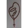 Kit aplique rosário 50 peças, mdf corte a laser, lembranças, artesanato - 8