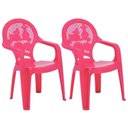 Ver imagem 1 de Kit 2 Cadeiras Plásticas Infantis Tramontina Catty Rosa +24m