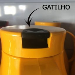 Garrafa Térmica Bule com Gatilho 500ml Uniterm Paris:rosa - 4