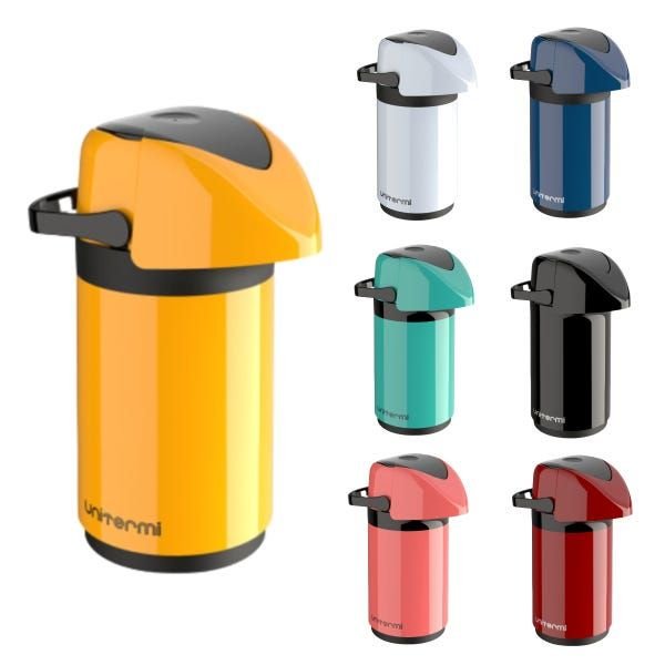Garrafa Térmica Uniterm Verona 600ml Chá Café Leite:amarelo