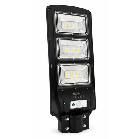 Kit 4 Solar Luminária Pública Poste Rua Led 150w com Sensor