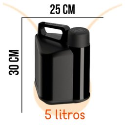 Botijão Garrafa Térmica 5 Litros Uniterm Turim Café:vermelho - 3