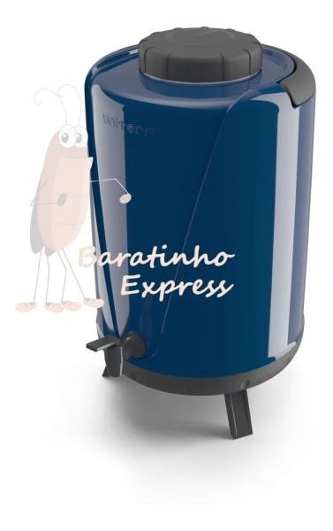 Botijão Garrafa Térmica 10 L com Torneira Uniterm Arezzo:azul - 2