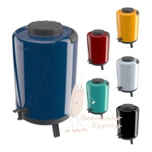 Botijão Garrafa Térmica 10 L com Torneira Uniterm Arezzo:azul