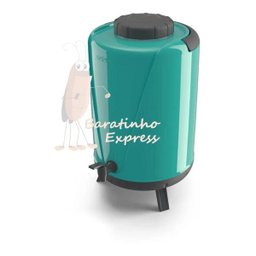 Botijão Garrafa Térmica 10 L com Torneira Uniterm Arezzo:verde Tiffany - 2