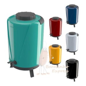 Botijão Garrafa Térmica 10 L com Torneira Uniterm Arezzo:verde Tiffany