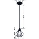 Ver imagem 2 de Pendente Aramado Diamante Medio Branco Todos Ambientes