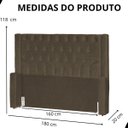 Ver imagem 6 de Cabeceira de Cama Box Estofada 160 Cm Queen Linho Emma