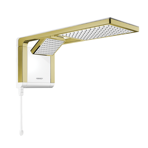 Chuveiro Ducha Acqua Duo Ultra Branco Matte Gold 7800w 220v Lorenzetti