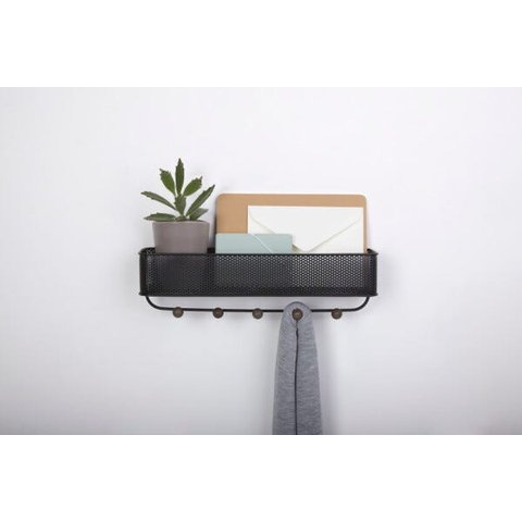 Estique - Porta Chaves e Organizador Clean Umbra Preto