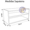 Ver imagem 2 de Sapateira 70cm Imbuia Porta de Sala, Quarto e Banheiro Mdf