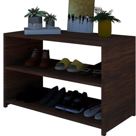 Sapateira 60x30cm Imbuia Porta de Sala, Quarto e Banheiro Mdf