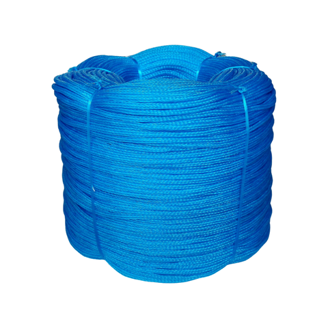 Corda Trançada Pe Virgem S/alma C/aprox.161 Metros - Azul 12mm