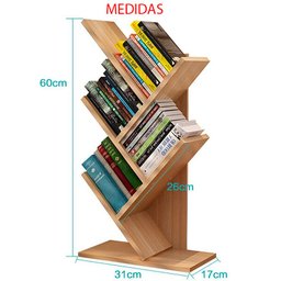 Livreiro Estante Madeirado 60cm Prateleira Porta Livros Revista Cd Dvd - 2
