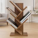 Ver imagem 1 de Livreiro Revisteiro Madeirado 60cm Prateleira Porta Livros Revista Cd Dvd