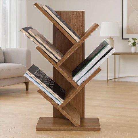 Livreiro Revisteiro Madeirado 60cm Prateleira Porta Livros Revista Cd Dvd