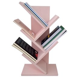 Livreiro Estante Rosa 60cm Prateleira Porta Livros Revista Cd Dvd - 3