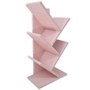 Ver imagem 4 de Livreiro Estante Rosa 60cm Prateleira Porta Livros Revista Cd Dvd