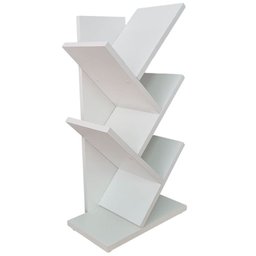 Livreiro Branco 60cm Prateleira Porta Livros Revista Cd Dvd - 4