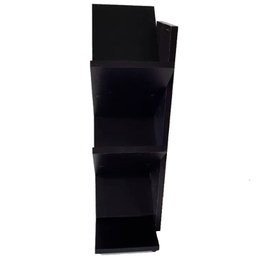 Livreiro Preto 60cm Prateleira Porta Livros Revista Cd Dvd - 3