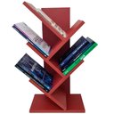 Ver imagem 1 de Livreiro Vermelho 60cm Prateleira Porta Livros Revista Cd Dvd