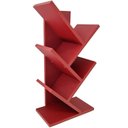 Ver imagem 3 de Livreiro Vermelho 60cm Prateleira Porta Livros Revista Cd Dvd