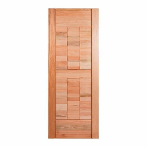 Folha de Porta Maciça em Eucalipto Acabamento Natural 210x90cm PM96 Cruzeiro Portas Natural